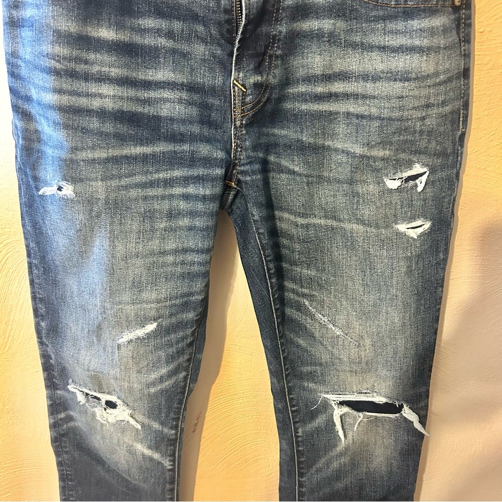 American Eagle Men’s Airflex+ Athletic Skinny Navy Blue Jeans. 32x32 - Picture 9 of 13